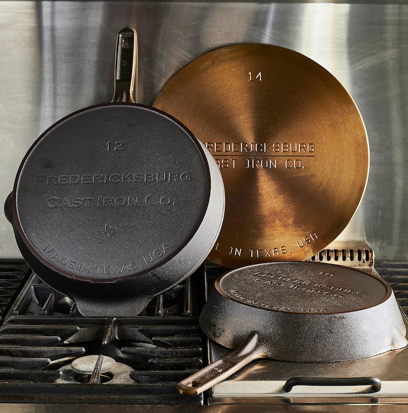 Cast Iron Combo - No. 10 Skillet + No. 12 Skillet + No. 14 