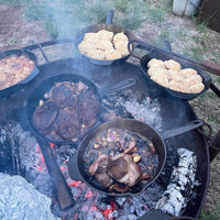 224 Steak Cooker, Steel Fire Pits Texas